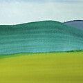 Green and Blue Minimalist Landscape