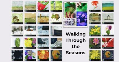 Art Interpretation of Walking Through the Seasons of North Alabama